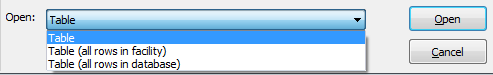 15451-OpenTableEmptyFacilityOrDbDropDown